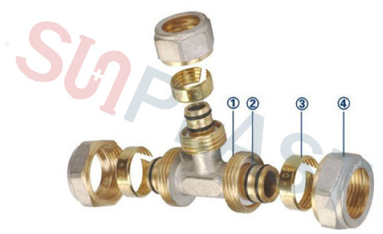 PEX-AL-PEXBrass Comstampaion fittings