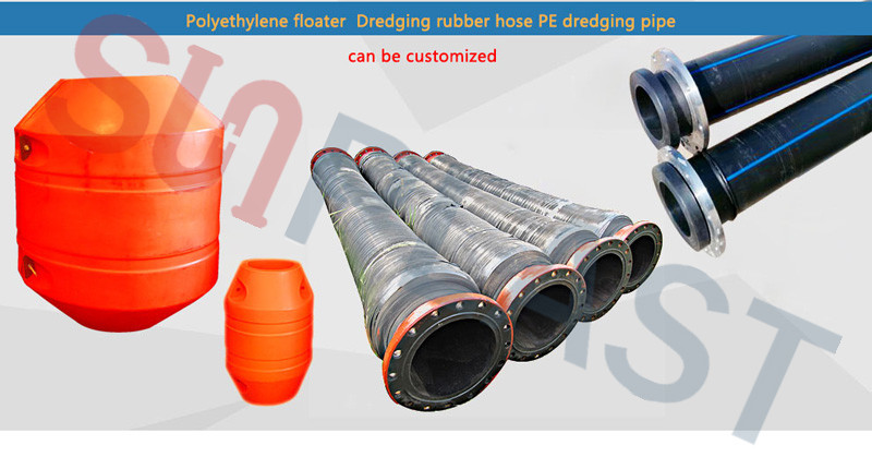 Tubo dragante in HDPE-pipe floats-Rubber hoses